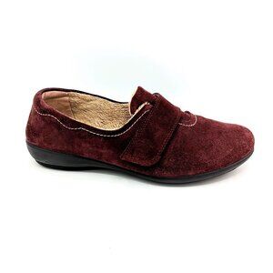Women's Size 9 (41) HOTTER Toasty II Slip On Suede Shearling Comfort Slippers